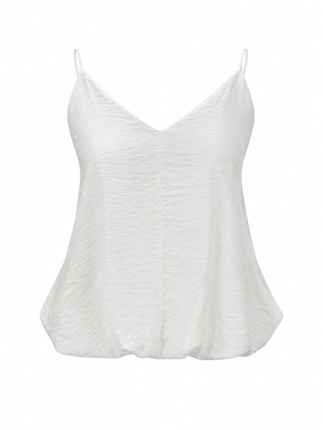 White V Style Bubble Blouse (One Size)