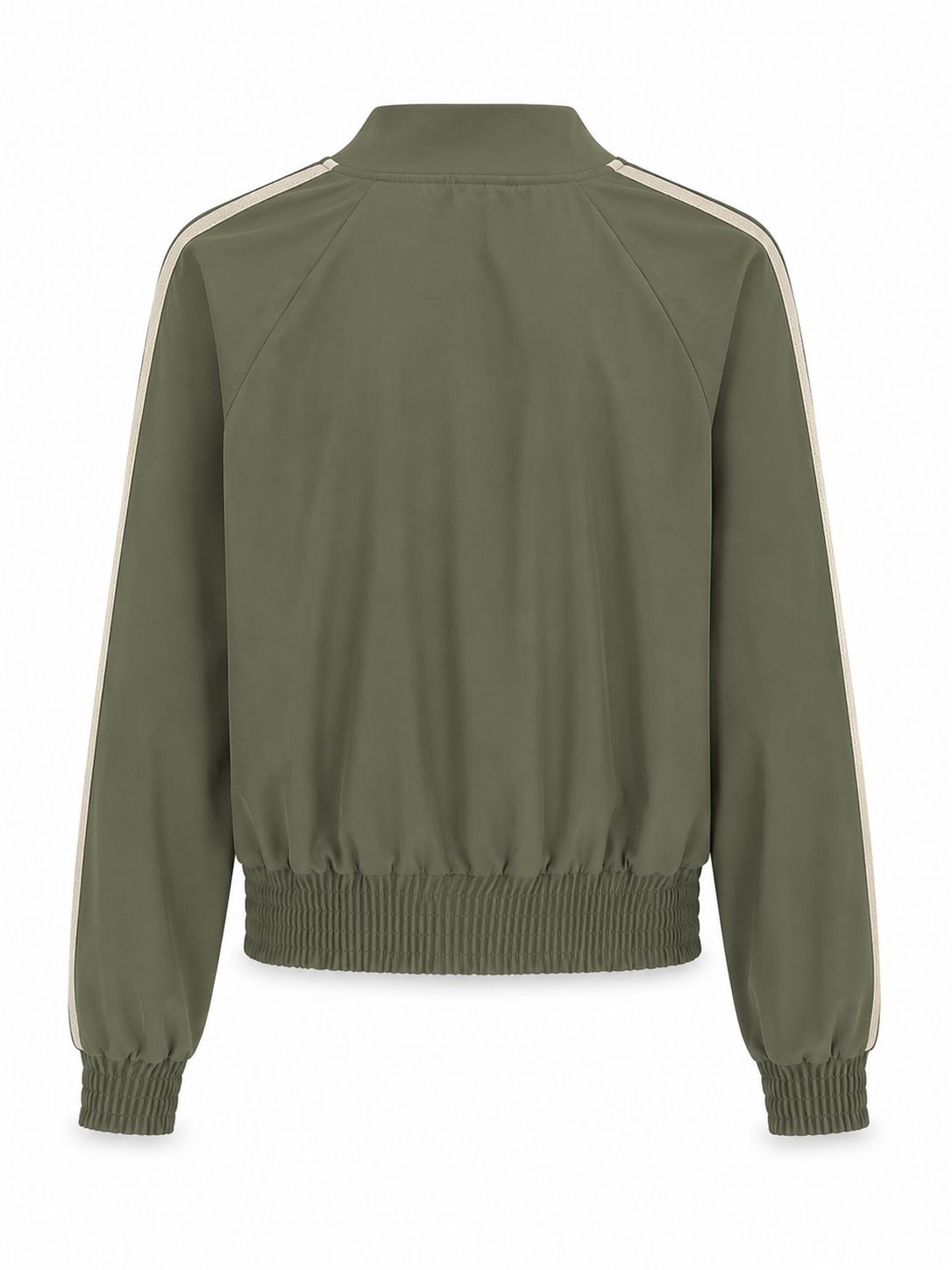 Olive Side Stripe Bomber Jogger Set