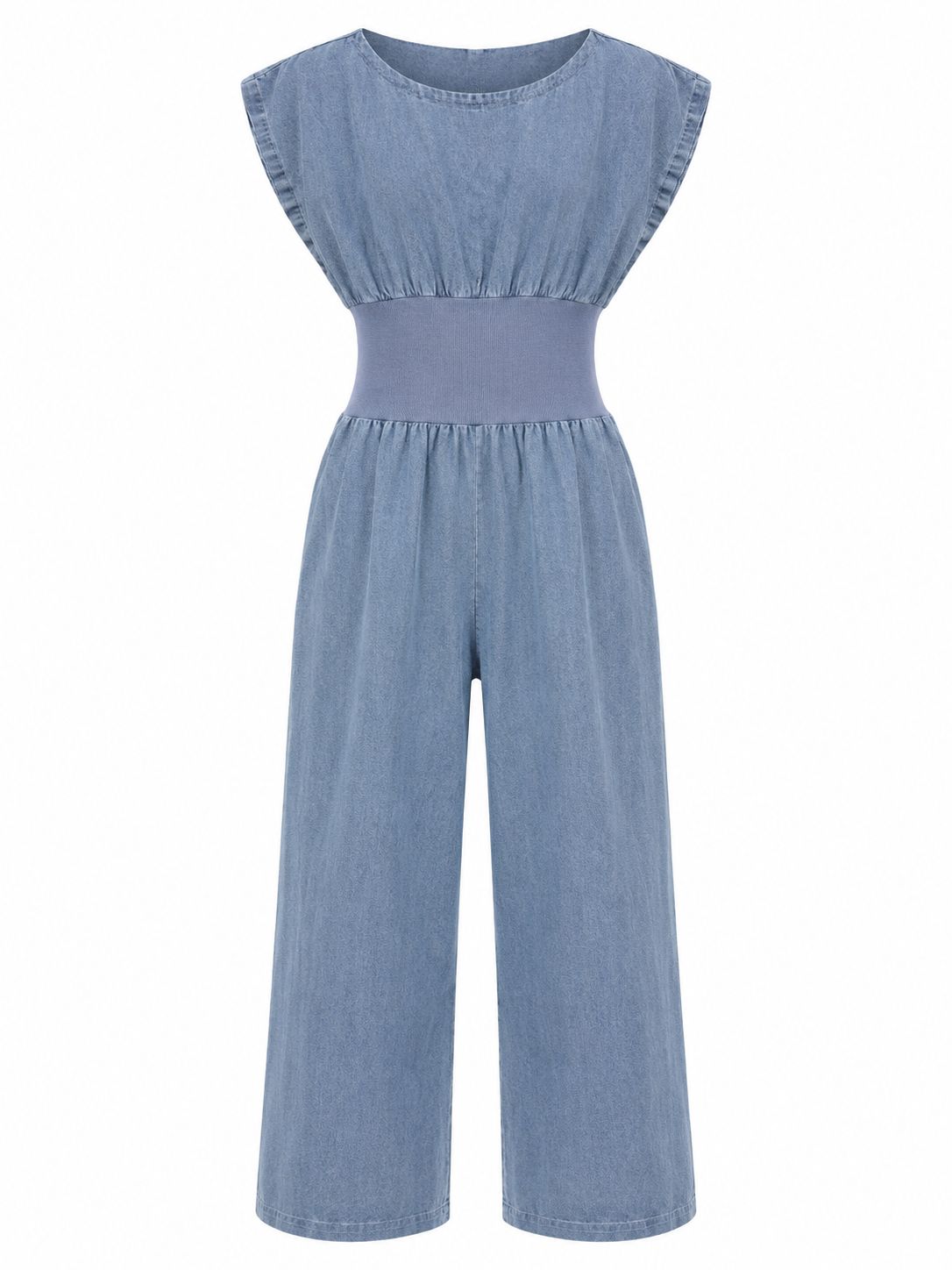 Washed Denim Breeze Jumpsuit