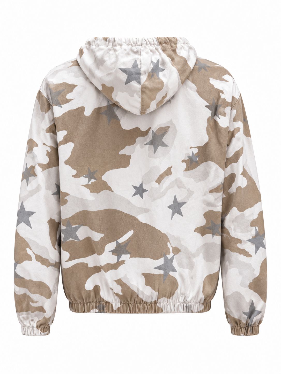Neutral Camo Star Denim Bomber Jacket