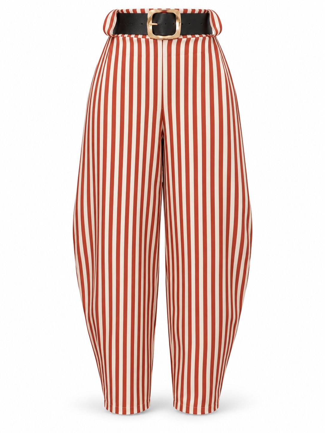 Rust & Ivory Elegance Belted Pant (One Size)