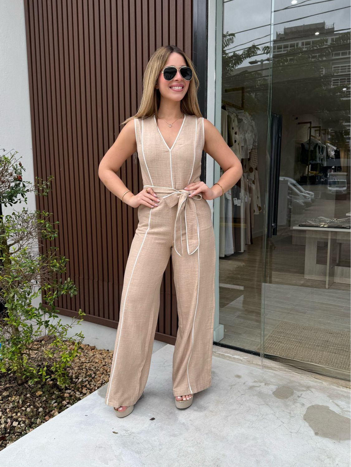 Sand Classy Jumpsuit