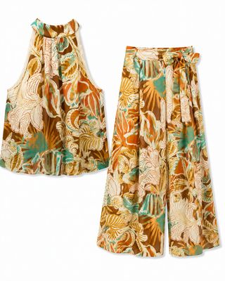 Golden Tropics Halter Set