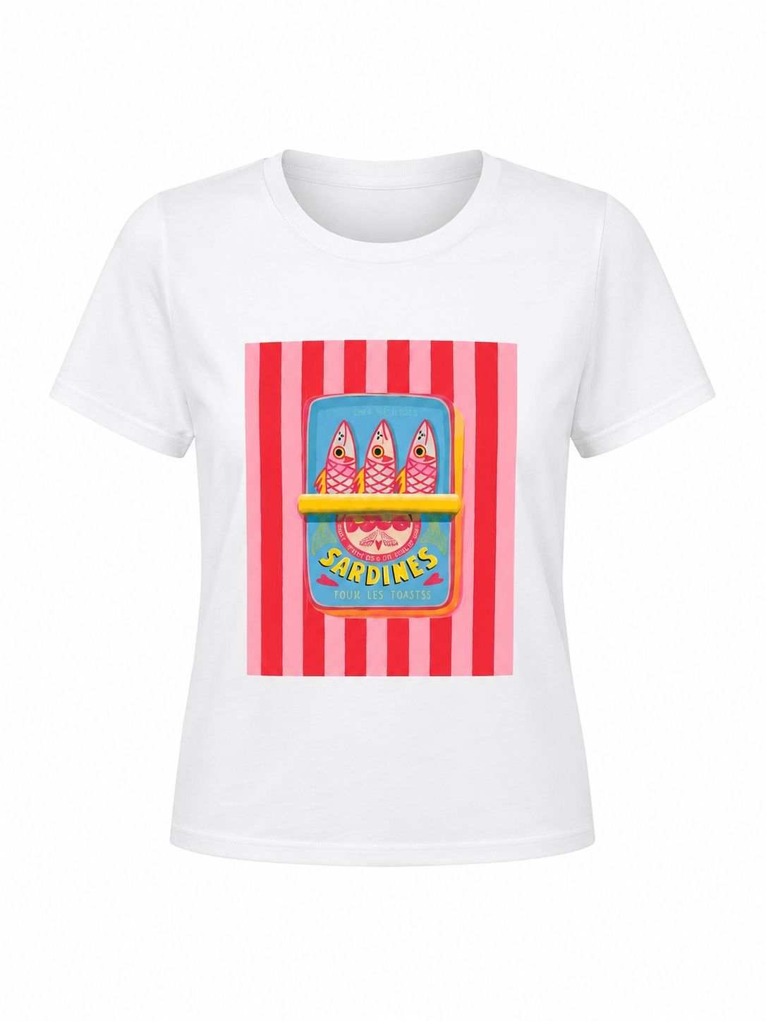 Pink Sardines Graphic Tee ( One Size)