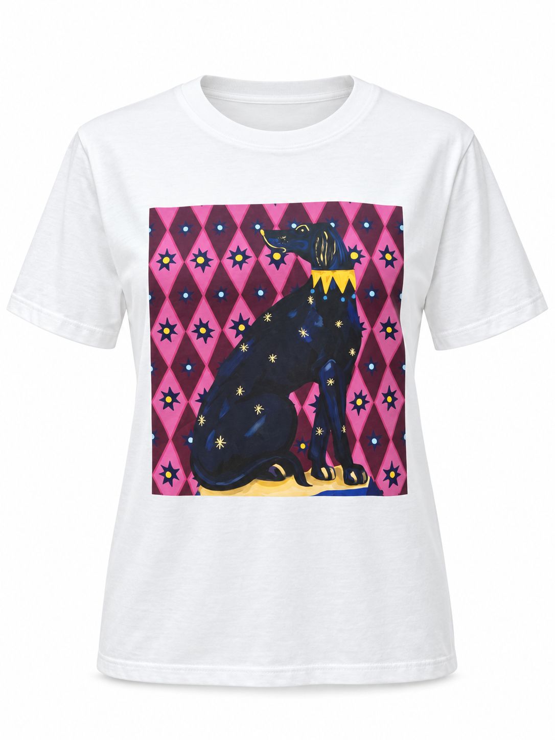 Burgundy Doberman Graphic Tee ( One Size)