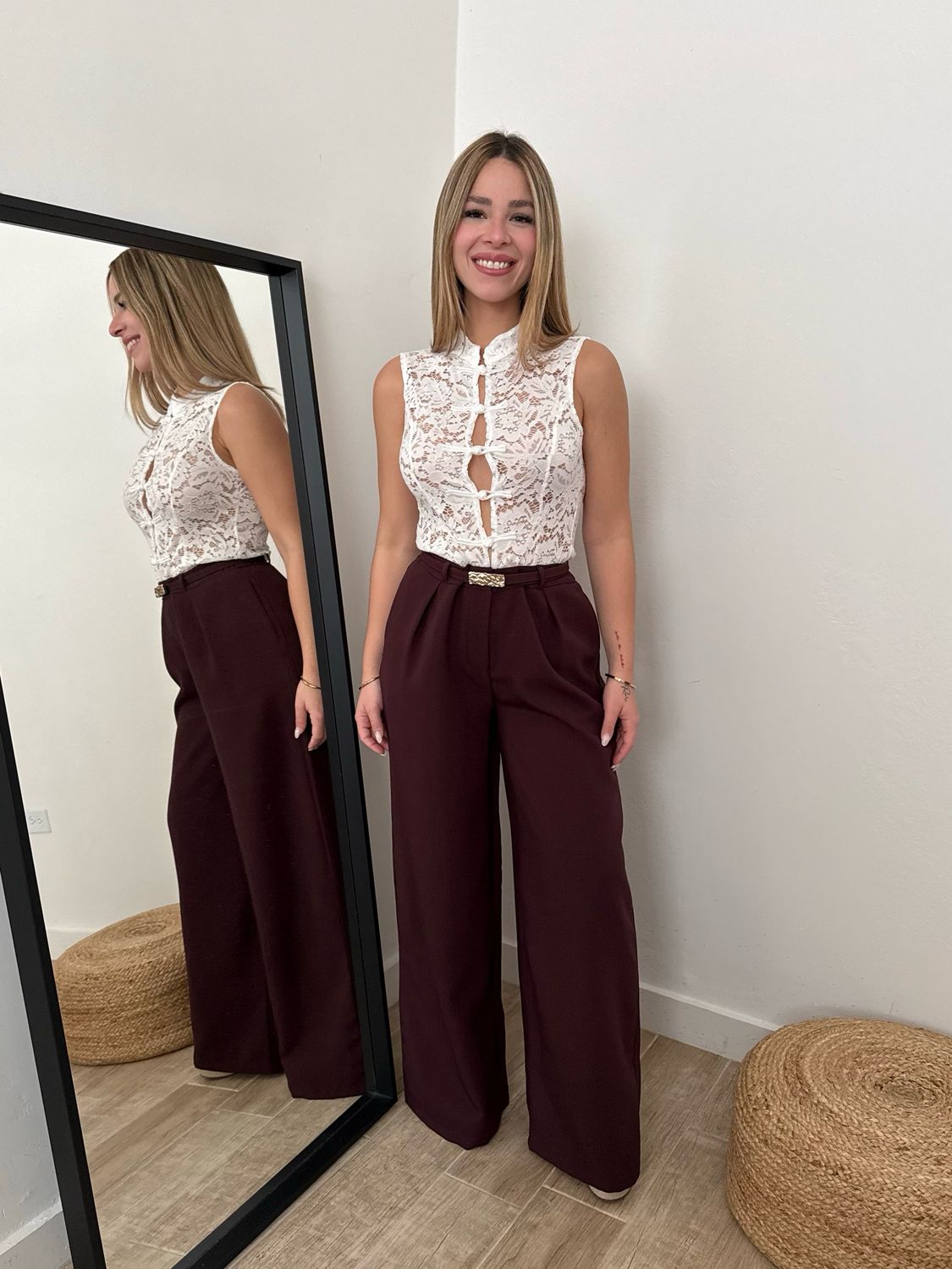 Napoleon White Lace Blouse (One Size)