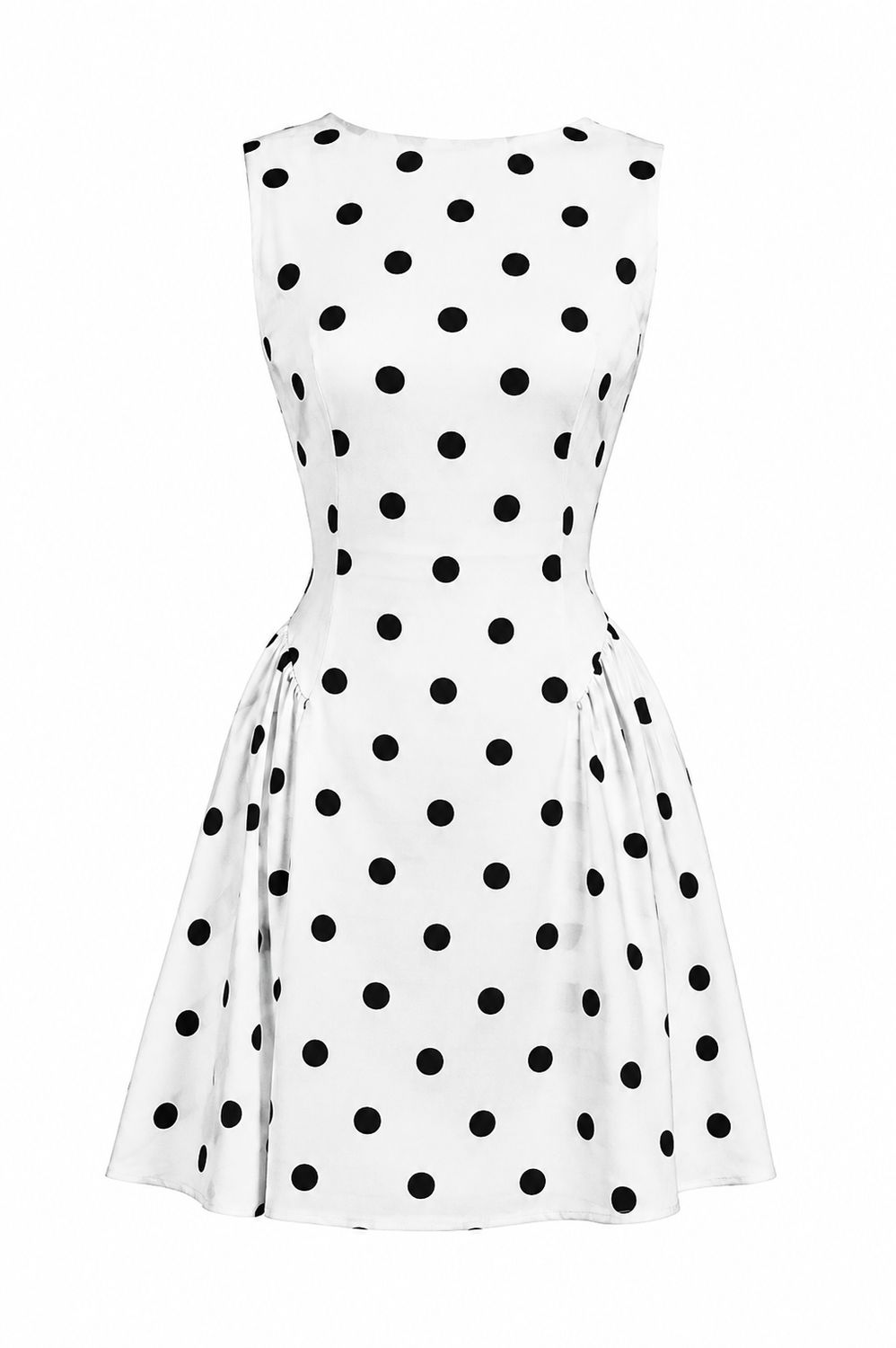 Black & White Polka Dots Mini Dress