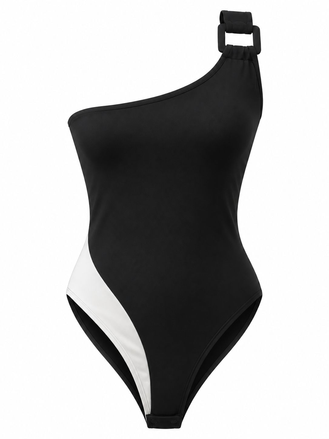 Black & White One Shoulder Bodysuit (One Size)