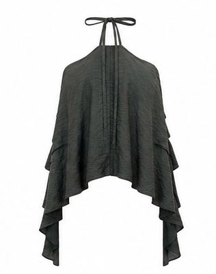 Olive Ruffle Top (One sizes)