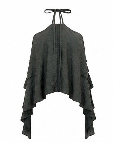 Olive Ruffle Top (One sizes)