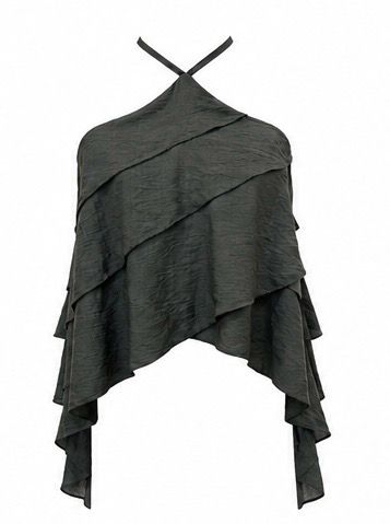 Olive Ruffle Top (One sizes)