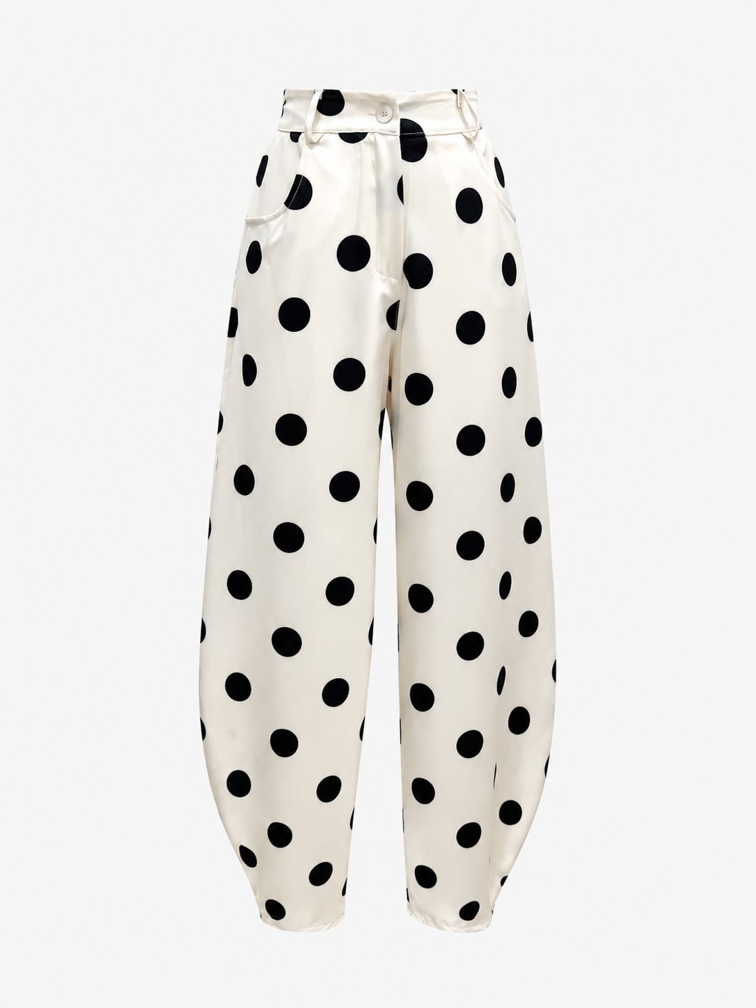 Black & Ivory Polka Dots Barrel (one Size)