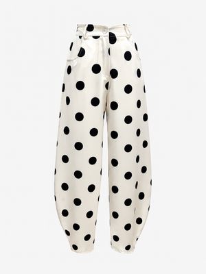 Black & White Polka Dots Barrel (one Size)