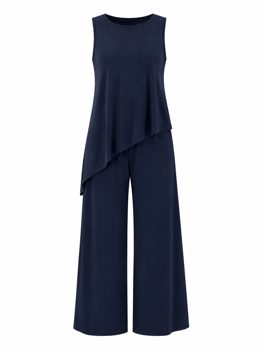 Navy Tunic Top & Pants Set