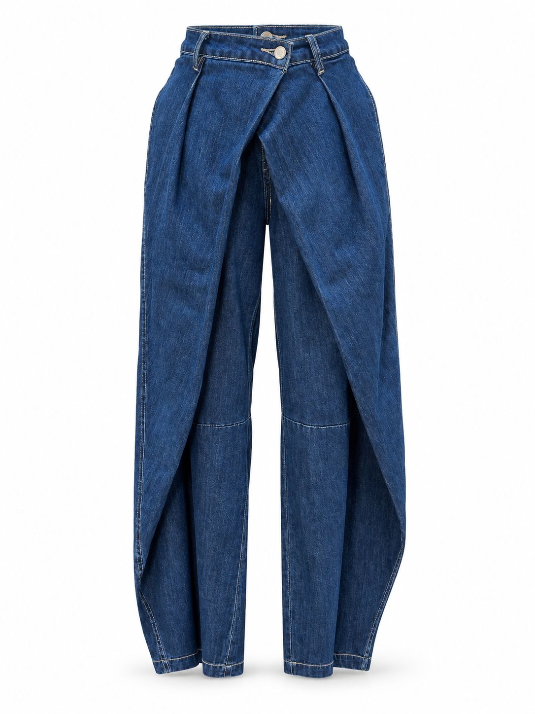 Dark Indigo Overlap Barrell Jean