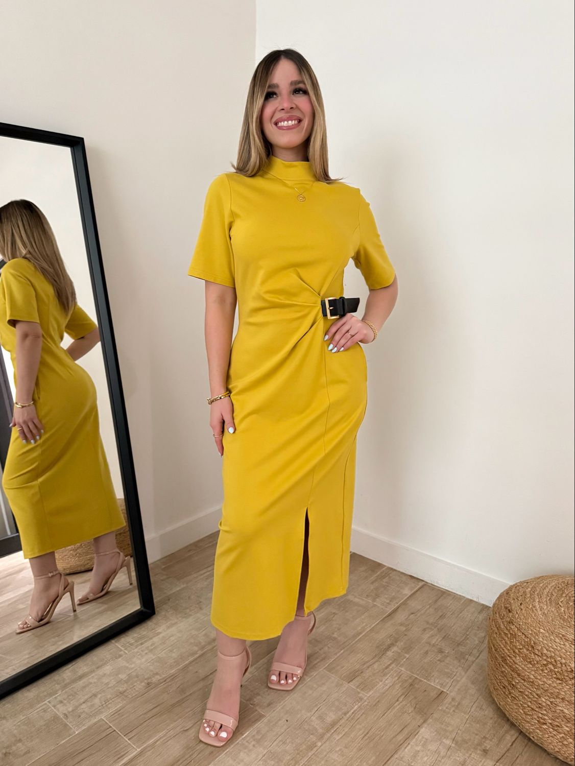 Mustard Yellow Executive Dress
