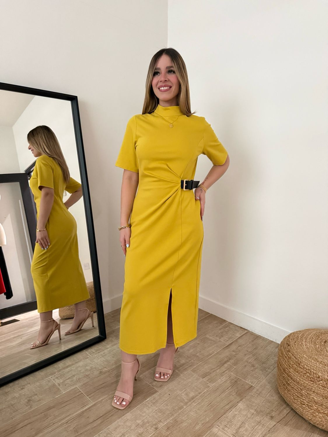 Mustard Yellow Executive Dress