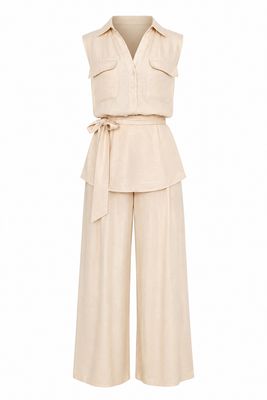 Vanilla Beige Top & Pant Set