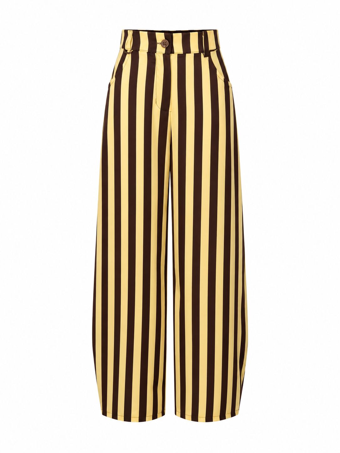 Butter Yellow/ Mocha Stripes Pant