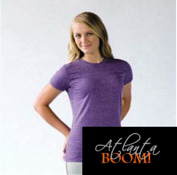 Ladies (short or long sleeve) BLACK Metallic Tee