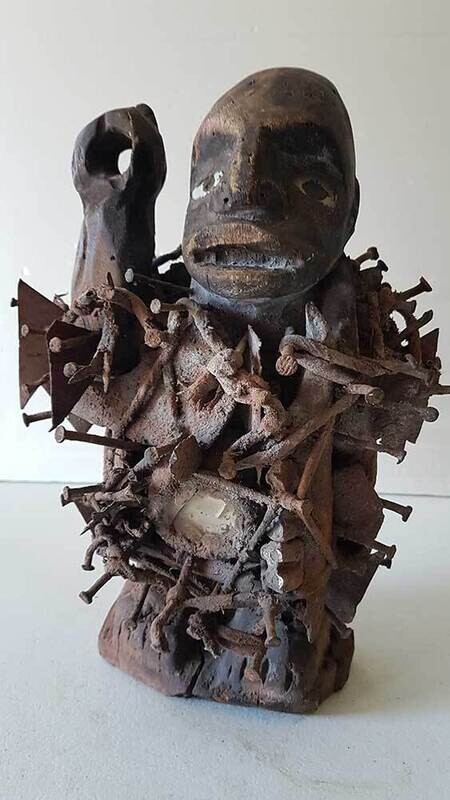 Fétiche à clous. NKONDI. Bakongo.  RDC Congo