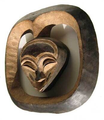 masque Kwele. RD Congo