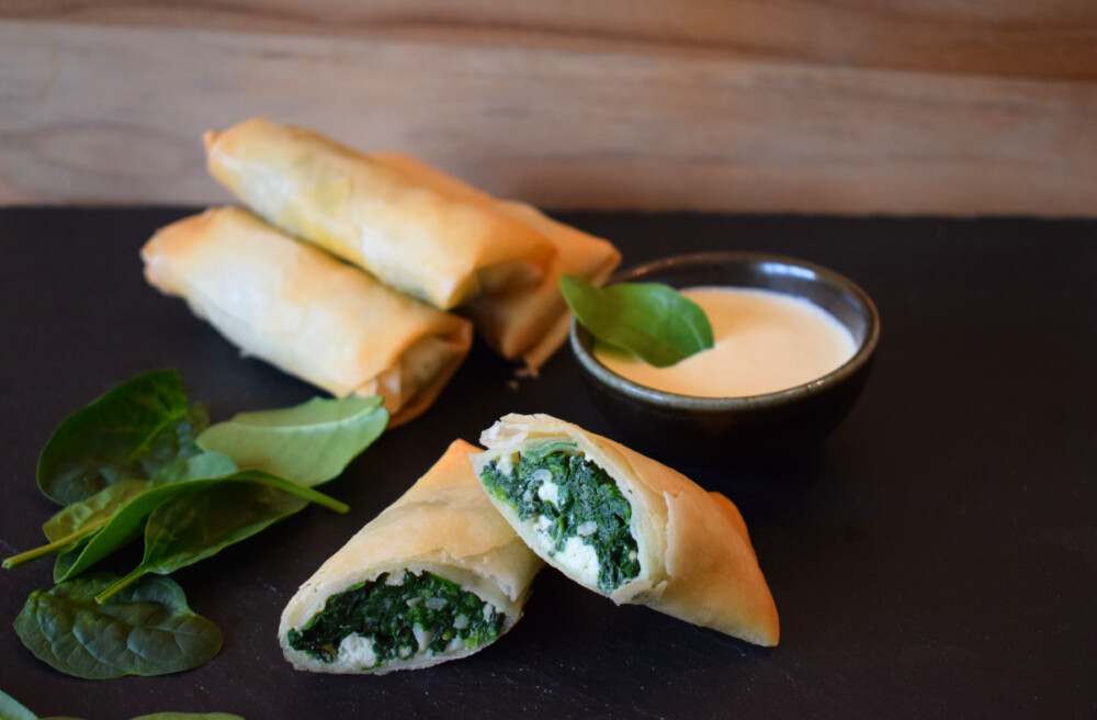 Veggie Rolls (8Stk.) - Spinat Hirtenkäse, vorfrittiert