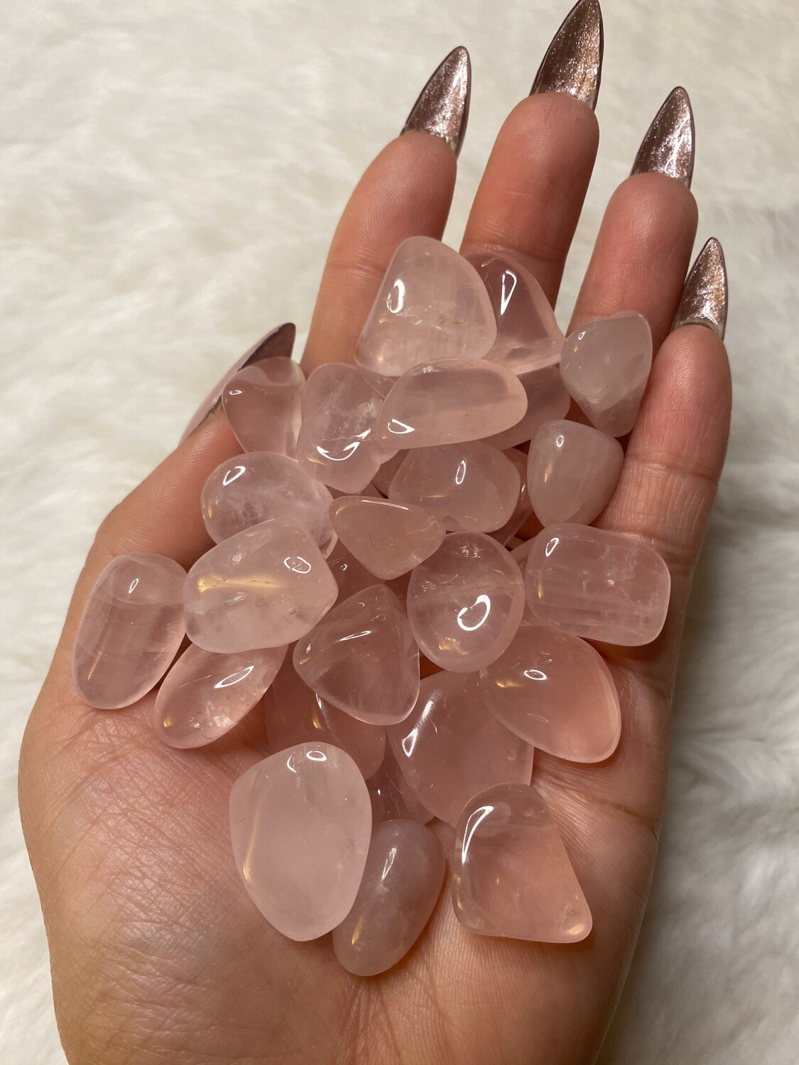 Amethyst, Rose Quartz, Or Clear Quartz Tumbles, Intuitively Select Your Tumble/s Here: Rose Quartz