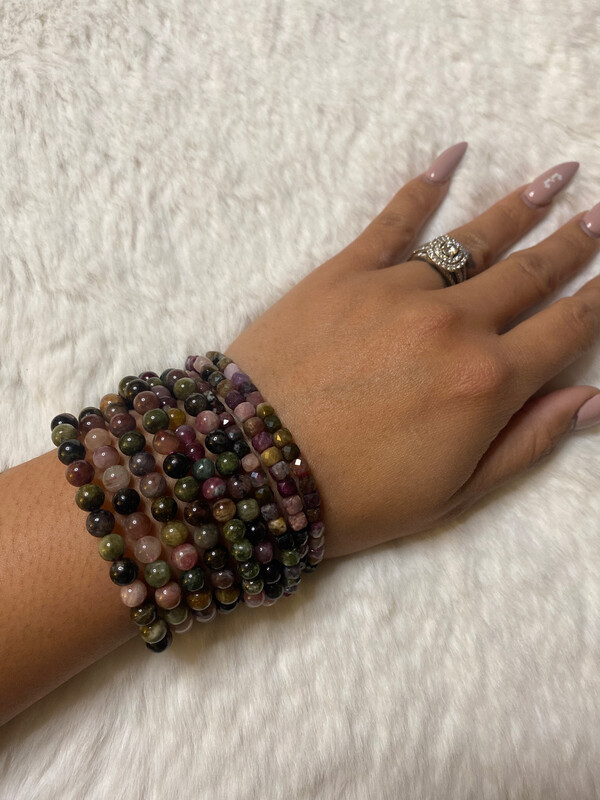 Watermelon Tourmaline Bracelets