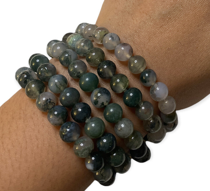 Moss Agate Bracelets