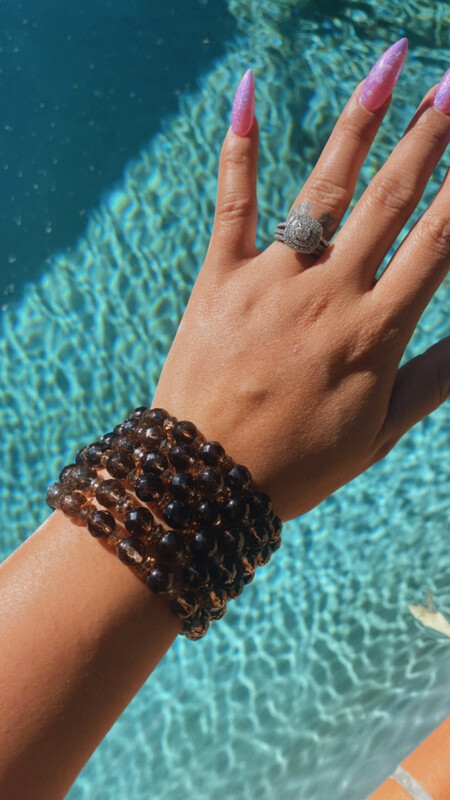 Faceted Smoky Quartz Bracelets