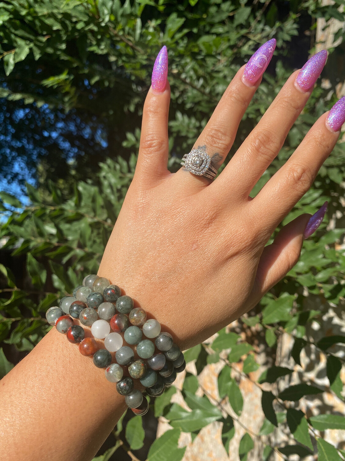 Bloodstone (Jasper) Bracelets