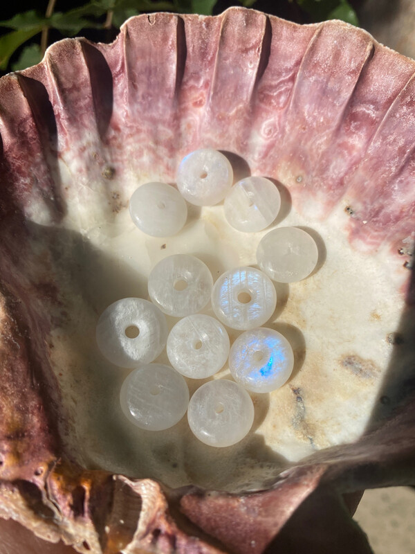 Moonstone (crystal donut) Pendant Necklace