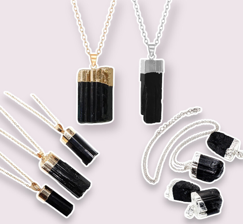 Black Tourmaline Pendant Necklace