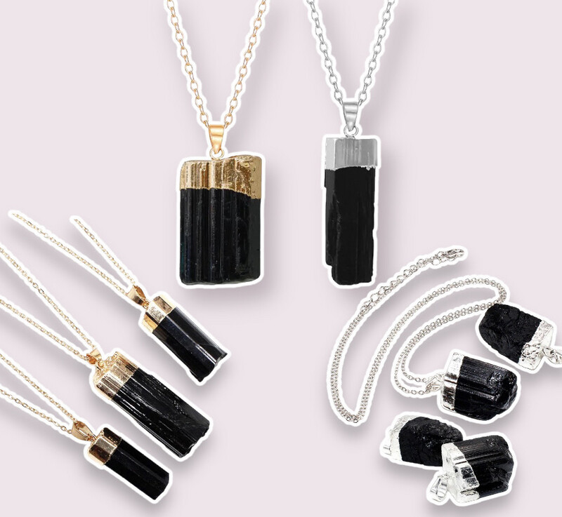 Black Tourmaline Pendant Necklace