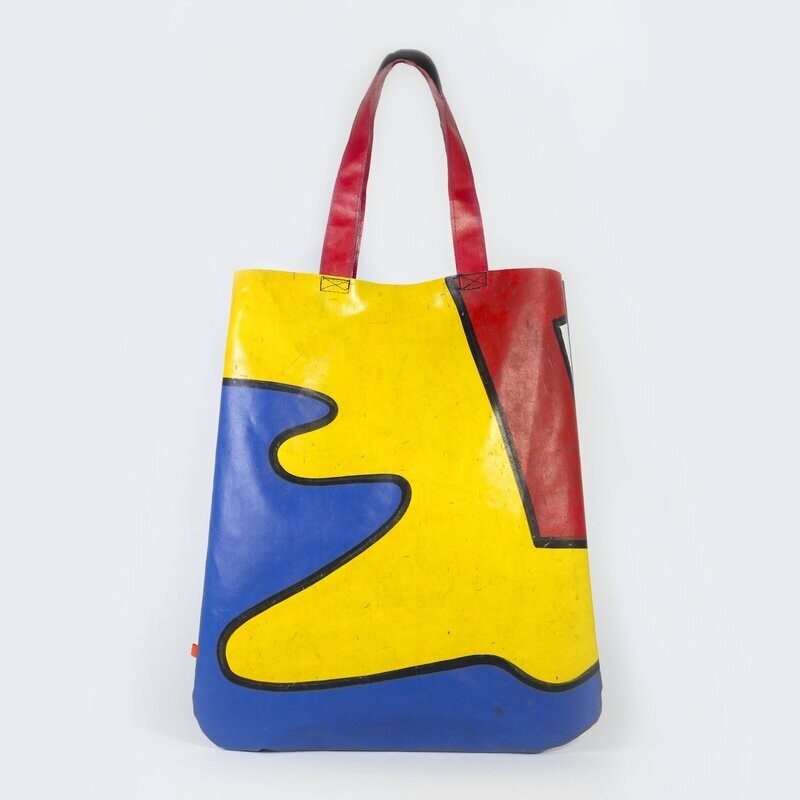 Shopper van upcyclede springkussens