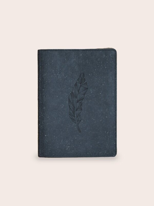 Menukaart houder van gerecycled leer