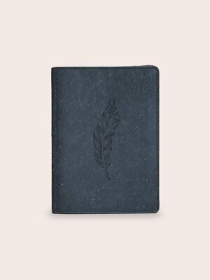 Menukaart houder van gerecycled leer