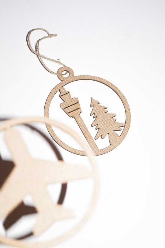 Circulaire kerstballen en hangers op maat
