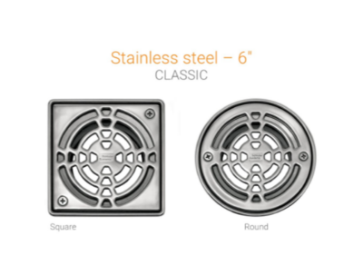 Kerdi-Drain 6 in. Stainless Steel Drain Grate Kerdi-Drain 6 in. Stainless Steel Drain Grate