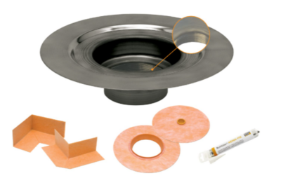 Schluter®-KERDI-DRAIN- Stainless Steel Flanges With Vertical Outlet 2