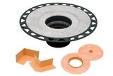 Schluter Kerdi-Drain FLANGES with vertical outlet, Material: ABS Plastic