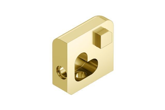 Jolly - Polished Brass Anodized Aluminum Outside Corner AMG