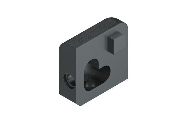 Jolly - Brushed Graphite Anodized Aluminum Outside Corner AGRB