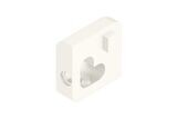 Jolly - Bright White Color-Coated Aluminum Outside Corner BW, Height: 6mm - 1/4&quot;