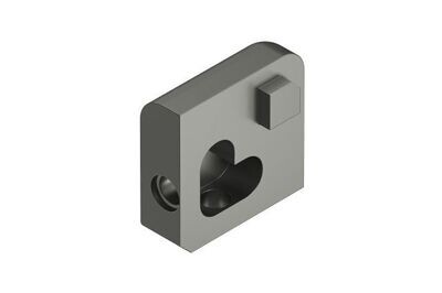 Jolly - Metallic Grey Color-Coated Aluminum Outside Corner GM, Height: 6mm - 1/4&quot;