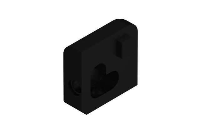 Jolly - Black Color-Coated Aluminum Outside Corner GS, Height: 6mm - 1/4&quot;