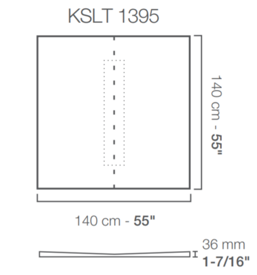 Kerdi-Shower Tray with center linear drain placement