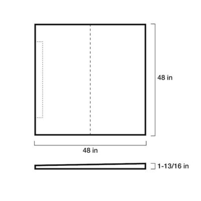 Kerdi-Shower Tray with Perimeter linear drain placement 48x48