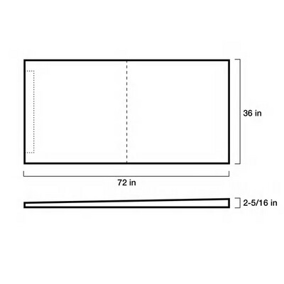 Kerdi-Shower Tray with Perimeter linear drain placement - 36x72